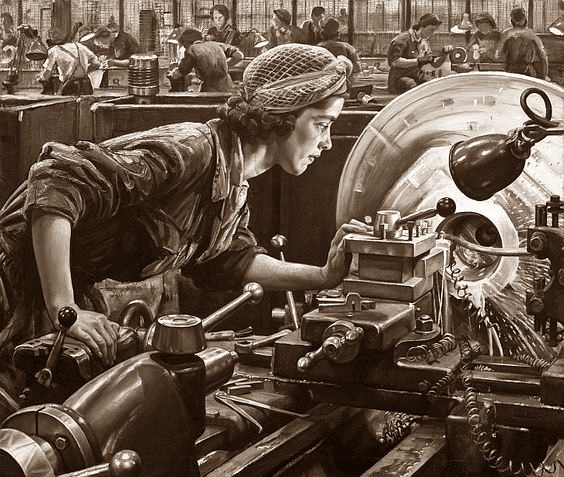 Women at the lathe